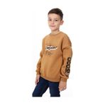 Toontoy Erkek Çocuk Baskılı Sweatshirt Kahverengi