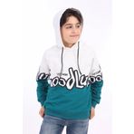 Toontoy Erkek Çocuk Baskılı Sweatshirt Petrol Mavi 8 YAŞ