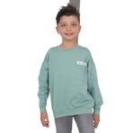 Toontoy Erkek Çocuk Baskılı Sweatshirt Yeşil 12 YAŞ