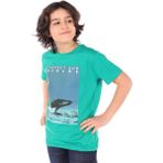 Toontoy Erkek Çocuk Baskılı Tişört - 6 - 7 Yaş - Koyu Yeşil