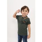 Toontoy Erkek Çocuk Baskılı Tişört Haki 3 YAŞ