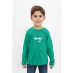Toontoy Erkek Çocuk Baskılı Tişört Koyu Yeşil 6 YAŞ