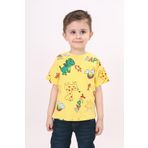 Toontoy Erkek Çocuk Baskılı Tişört Sarı 2 YAŞ