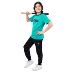 Toontoy Erkek Çocuk Baskılı Üçlü Eşofman Takım Koyu Yeşil 4-5 YAŞ