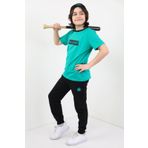 Toontoy Erkek Çocuk Baskılı Üçlü Eşofman Takım Koyu Yeşil 6-7 YAŞ