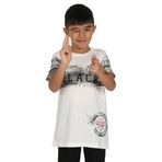 Toontoy Erkek Çocuk Black Baskılı T-Shirt - 10 Yaş - Ekru