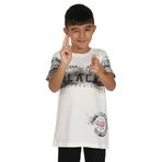 Toontoy Erkek Çocuk Black Baskılı T-Shirt - 6 Yaş - Ekru