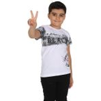 Toontoy Erkek Çocuk Black Baskılı T-Shirt - 8 Yaş - Beyaz
