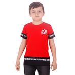Toontoy Erkek Çocuk BLACK Baskılı Tişört Kırmızı 2-3 YAŞ