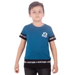 Toontoy Erkek Çocuk BLACK Baskılı Tişört Petrol Mavi 6-7 YAŞ
