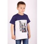 Toontoy Erkek Çocuk Brooklyn Baskılı Garnili Tişört