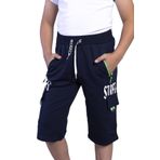 Toontoy Erkek Çocuk Cep Detaylı Baskılı Kapri Lacivert 10 YAŞ
