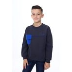Toontoy Erkek Çocuk Cep Detaylı Baskılı Sweatshirt Füme 5 YAŞ
