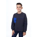 Toontoy Erkek Çocuk Cep Detaylı Baskılı Sweatshirt Füme 6 YAŞ