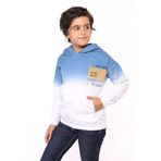 Toontoy Erkek Çocuk Cepli Baskılı Sweatshirt Mavi 12 YAŞ