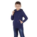 Toontoy Erkek Çocuk Cepli Fermuarlı Asimetrik Kesim Hırka Lacivert 8 YAŞ