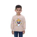 Toontoy Erkek Çocuk Çıtçıtlı Köpek Balığı Baskılı Sweatshirt