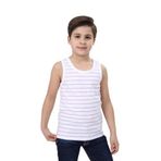 Toontoy Erkek Çocuk Çizgili Atlet Açık Lila 13-14 YAŞ