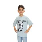 Toontoy Erkek Çocuk Creatıve Mood Baskılı Tişört Yeşil 5 YAŞ