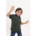 Toontoy Erkek Çocuk Desenli Tişört Haki 6 YAŞ