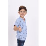 Toontoy Erkek Çocuk Desenli Tişört Mavi 6 YAŞ