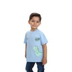 Toontoy Erkek Çocuk Dinazor Yazı Baskılı Tişört Mavi 3 YAŞ