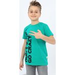 Toontoy Erkek Cocuk Dont Stop Go Crazy Baskili Tisort