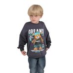 TOONTOY Erkek Çocuk Dreamer Ayı Baskılı Sweatshirt, 7 Yaş, 24767, Füme, erkek-çocuk