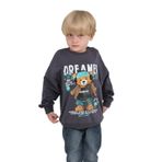 Toontoy Erkek Çocuk Dreamer Ayı Baskılı Sweatshirt Füme