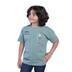 Toontoy Erkek Çocuk Düşük Kol Varak Baskılı Tişört Yeşil 14 YAŞ