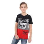 Toontoy Erkek Çocuk Escape Baskılı Garnili Tişört Siyah 10 YAŞ