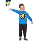 Toontoy Erkek Çocuk Eşofman Takım 9 Aslan Nakışlı Saks 1 YAŞ