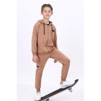 Toontoy Erkek Çocuk Eşofman Takım Kahverengi 12-13 YAŞ