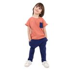 Toontoy Erkek Çocuk Eşofman Takım Kiremit 5 YAŞ
