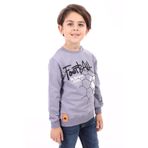 Toontoy Erkek Çocuk Football Baskılı Sweatshirt Koyu Gri 6 YAŞ