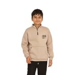 TOONTOY Erkek Çocuk Forever Baskılı Sweatshirt, Bej, 10-11 Yaş