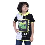 Toontoy Erkek Çocuk Garni Detaylı Baskılı Tişört Gri Melanj 12 YAŞ