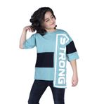 Toontoy Erkek Çocuk Garnili Strong Baskılı Tişört Yeşil 14 YAŞ