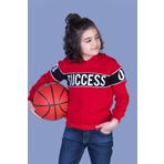 Toontoy Erkek Çocuk Garnisi Baskılı Kapüşonlu Sweatshirt