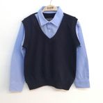 Toontoy Erkek Çocuk Gömlek Yaka Okul Sweatshirt Mavi 14 YAŞ