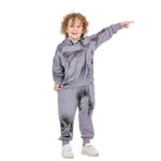TOONTOY Erkek Çocuk Hype Baskılı Eşofman Takım Koyu Gri, 7 Yaş, 24772, Koyu Gri, erkek-çocuk