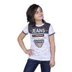 Toontoy Erkek Çocuk Jeans Baskı Tişört Sarı 5 YAŞ