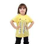 TOONTOY Erkek Çocuk Jet Baskılı Tişört 3 Yaş, 3 Yaş, 22374, Sarı, Erkek Çocuk