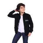 TOONTOY Erkek Çocuk Kabartma Baskılı Hırka, 6-7 Yaş, 13884, Siyah, Erkek Çocuklar