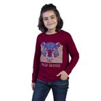 Toontoy Erkek Çocuk Kabartma Baskılı Tişört Bordo 10 YAŞ
