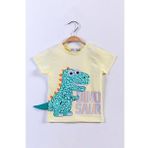 Toontoy Erkek Çocuk Kabartmalı Dinazor Baskılı Tişört