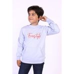 Toontoy Erkek Çocuk Kanguru Cepli Baskılı Sweatshirt Mavi 4 YAŞ