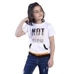 Toontoy Erkek Çocuk Kanguru Cepli Neon Baskılı Tişört Beyaz 8 YAŞ