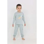 Toontoy Erkek Çocuk Kaplumbağa Baskılı Pijama Takım - Yeşil - 5 Yaş