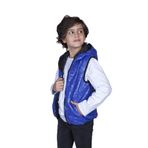 Toontoy Erkek Çocuk Kapşonlu Parlak Yelek Saks 10 YAŞ